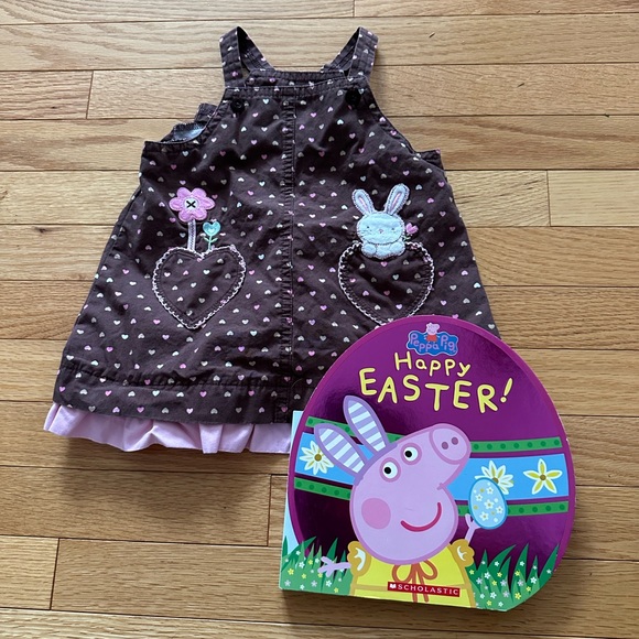 Easter Kids Dress and Peppa the Pig Book - Picture 1 of 2